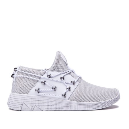 Supra Malli Mens Low Tops Shoes White UK 25MHK